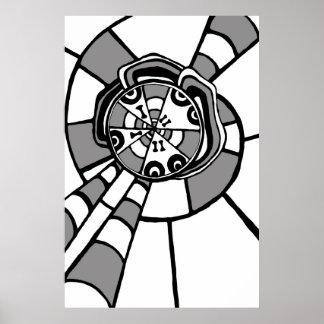 Le musicien - Poster noir/gris