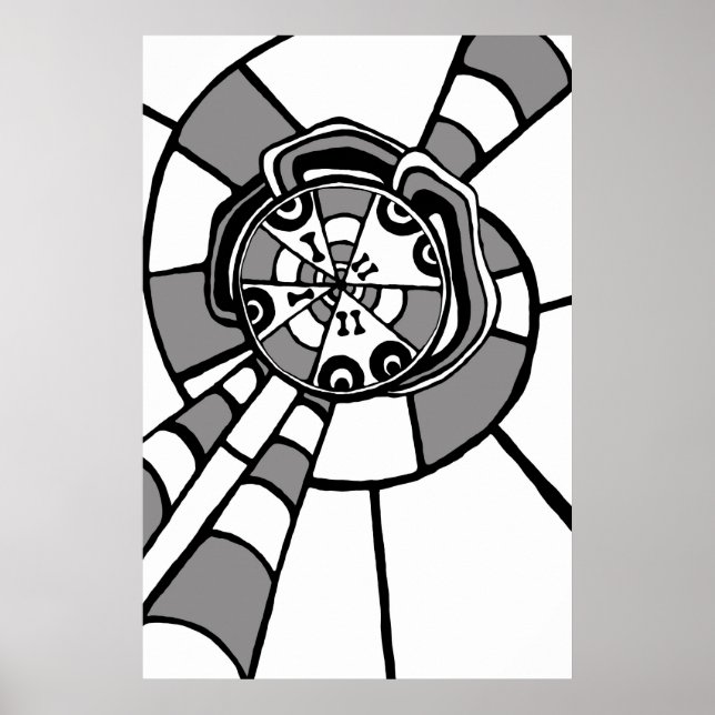 Le musicien - Poster noir/gris (Devant)