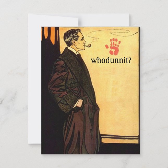 Le mystère de Whodunnit Résoudre les invitations d (Devant)