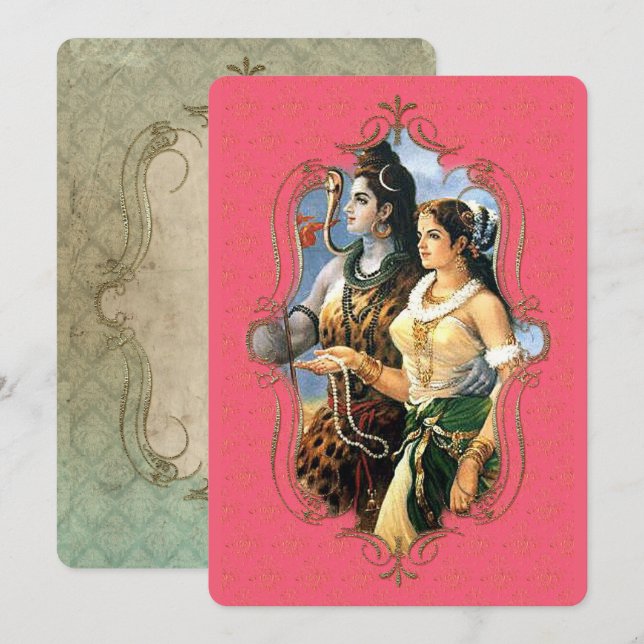 Le Mystique De L'Inde 31 - Carte De Voeux (Devant / Derrière)