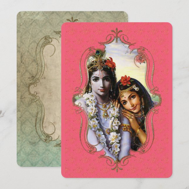 Le Mystique De L'Inde 36 - Carte De Voeux (Devant / Derrière)