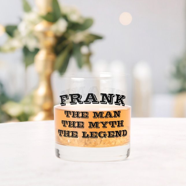Le mythe de l'homme légende whisky verre personnal (Insitu (Mariage))