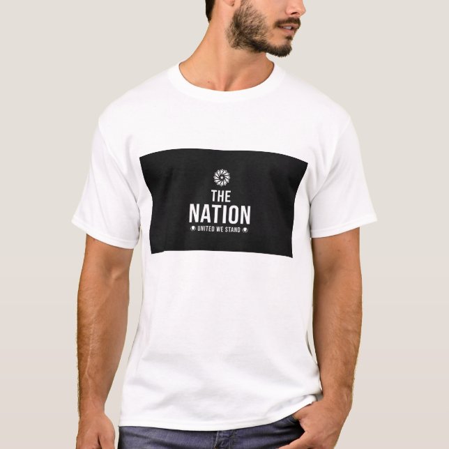 LE NATION. T-SHIRT IMPRIMÉ TEXTE (Devant)