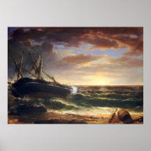 Le navire en détresse - Poster d'art fin Asher Dur