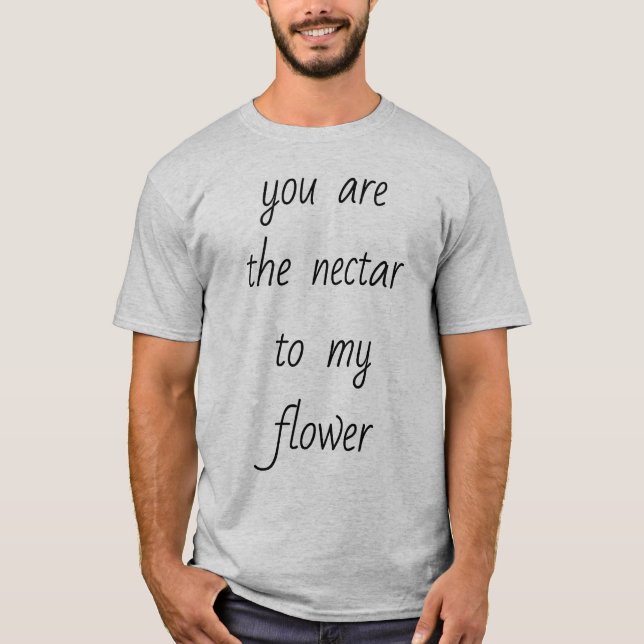 Le Nectar de la T-shirt de base de mes Flower Men (Devant)
