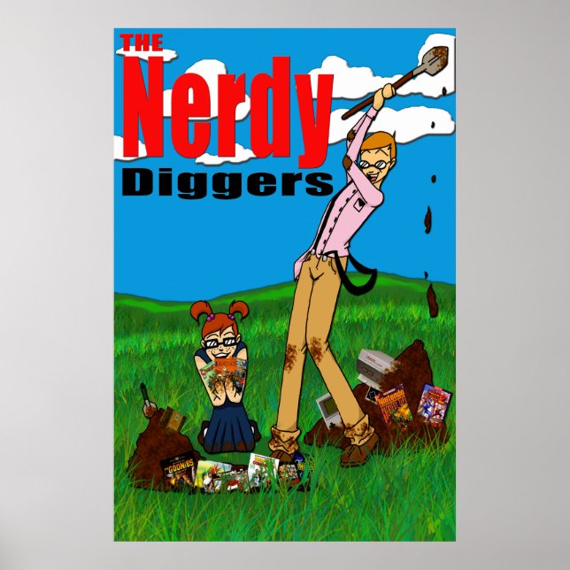 Le Nerdy Diggers - Logo Standard - Poster 24x36 (Devant)