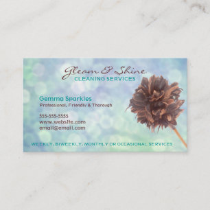 Le nettoyage bleu entretient des cartes de visite