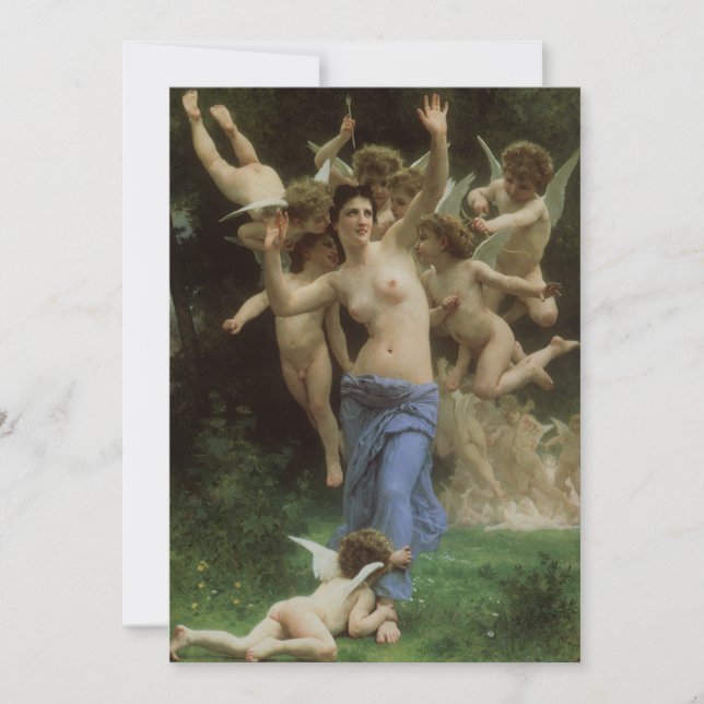 Le nid de la guêpe par William Adolphe Bouguereau (Devant)