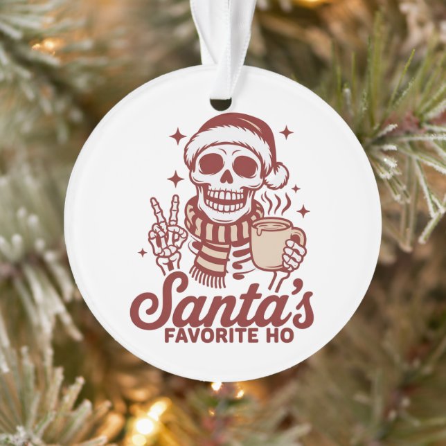 Le Noël préféré de Santa Ho squelette sarcastique  (Arbre)