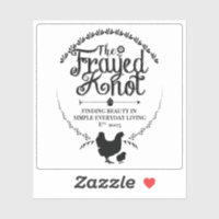 Le noeud effilé - Logo Crest Vinyl Sticker