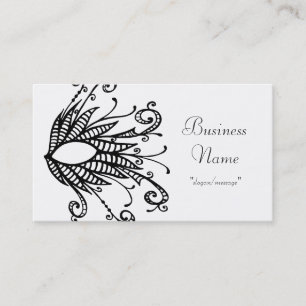 Le noir a tourbillonné carte de visite de