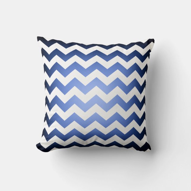 Le noir bleu réversible se fanent coussin de motif (Recto)