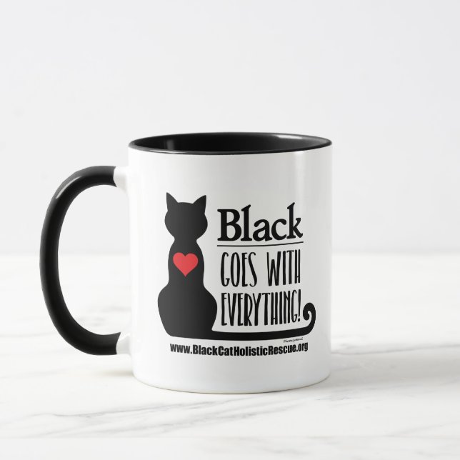 Le noir de BCHR est assorti à tout ! tasse 11oz (Gauche)