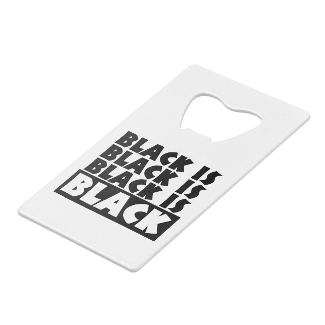 Le noir est noir (Devant Angle)