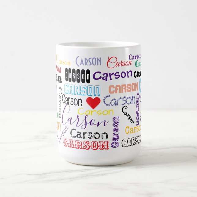 Le nom Carson Mug (Centre)