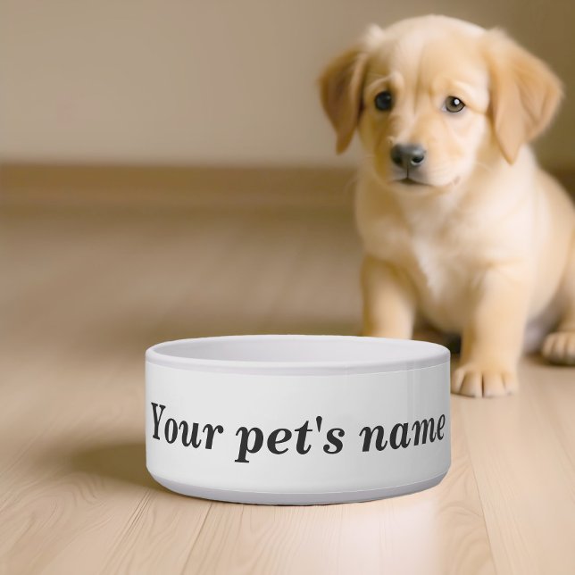 Le nom de votre animal sur la gamelle (Pet bowl with your pet's name)