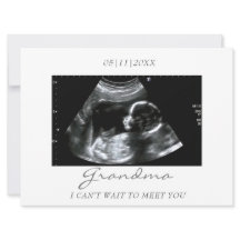 Le nouveau grand-bébé Faire-part d'ultrasons de gr