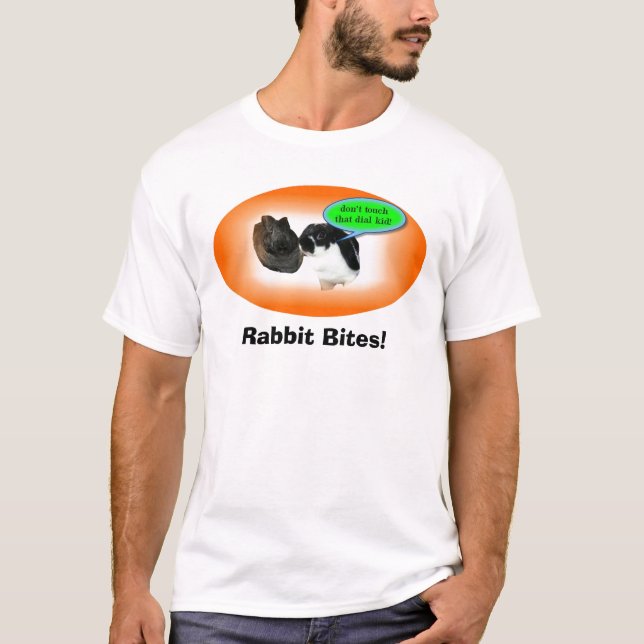Le nouveau lapin mord le T-shirt (Devant)