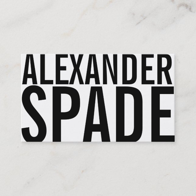 Le nouveau peintre de carte de visite (Devant)