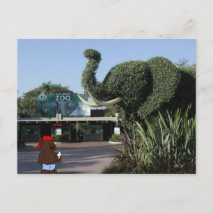 Le "ours carte postale de CA rend visite à