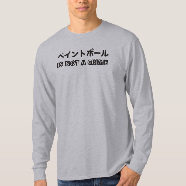 Le Paintball n'est pas un long T-shirt d'EC de (Devant)