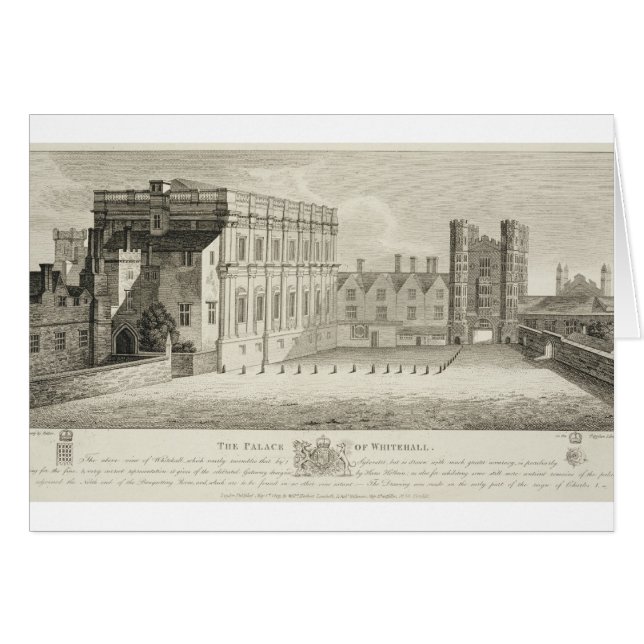 Le Palais de Whitehall, d'un dessin dans le Pep (Devant horizontal)