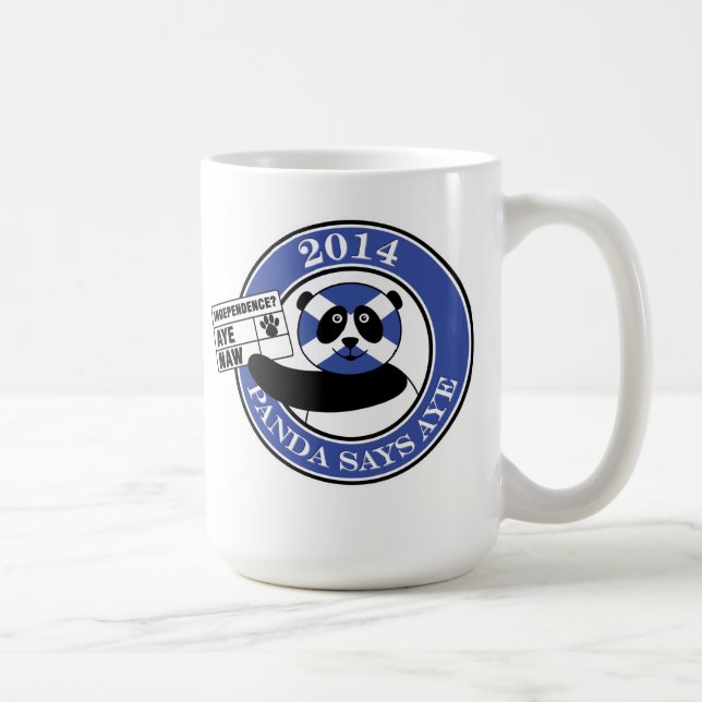 Le panda indique oui ! tasse (Droite)