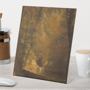 Le panneau de socle de l'œuvre d'art (1870) The Tr