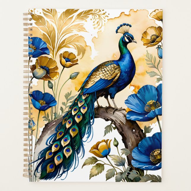 Le paon bleu pavot est une belle fleur qui (Devant)