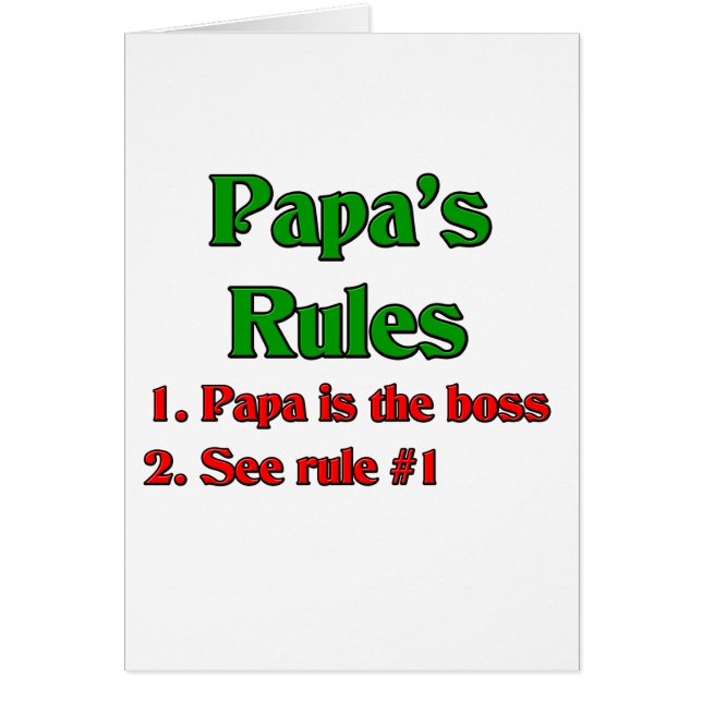 Le papa est le patron (Devant)