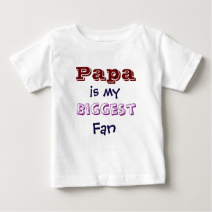 Le papa est mon T-shirt infantile d'enfant en bas