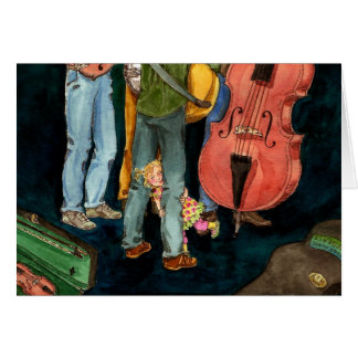 Le papa joue le Bluegrass