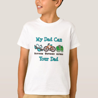 Le papa Outswim le T-shirt d'enfant de triathlon