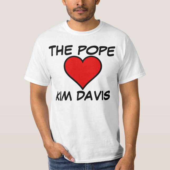 LE PAPE AIME LES t-shirts KIM DAVIS (Devant)