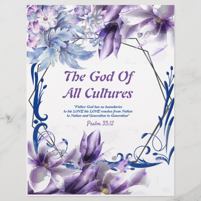 Le papier d'aquarelle Dieu de toutes les cultures (Devant)