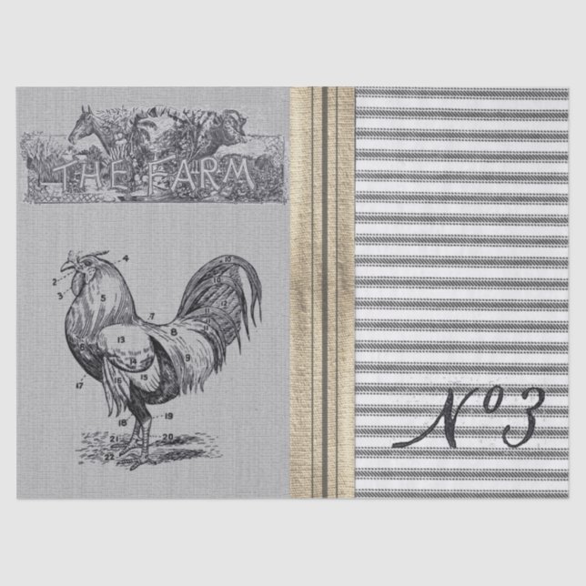 Le papier de soie de soie de coutil de ferme (Recto)