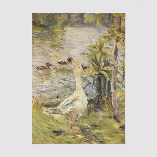 Le papier de soie L'Oie de Berthe Morisot (Recto)
