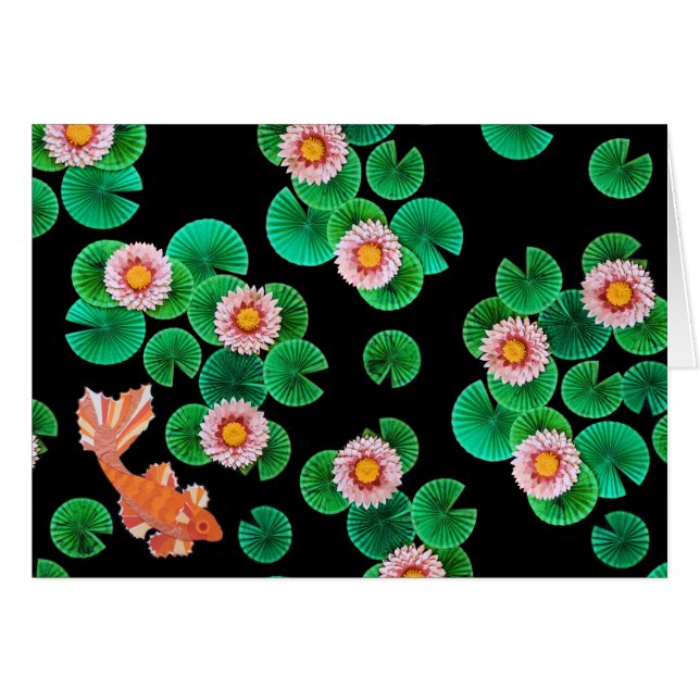Le papier Koi Pond (Devant horizontal)