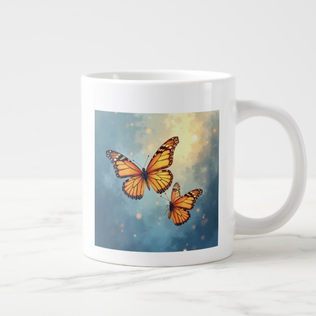 Le papillon brillant Mugs (Droite)