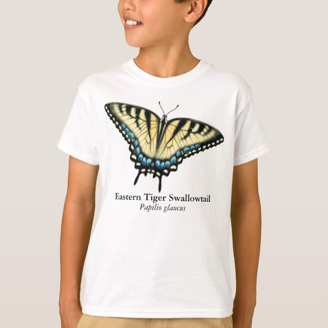 Le papillon de machaon de tigre badine le T-shirt (Devant)
