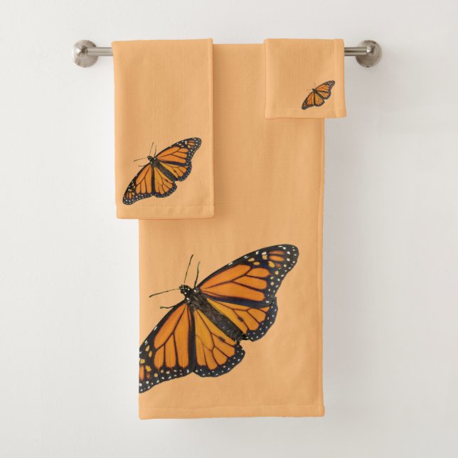 Le papillon de monarque vibrant s'envole la (En situation)