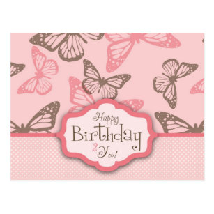 Cartes Postales Joyeux Anniversaire Papillon Originales Zazzle Fr