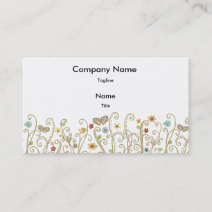 Le papillon passe en coup de vent carte de visite