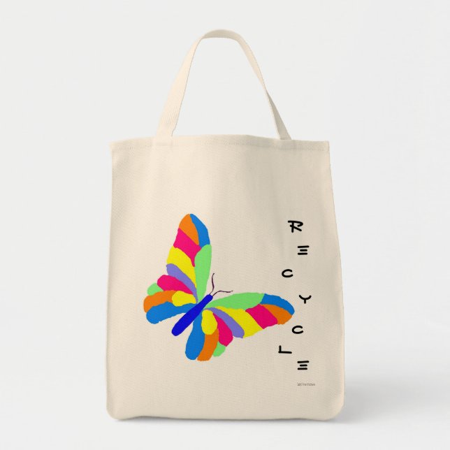 Le papillon réutilisent le sac d'épicerie (Devant)