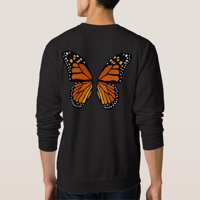 Le papillon unisexe de sweatshirt de papillon (Dos)
