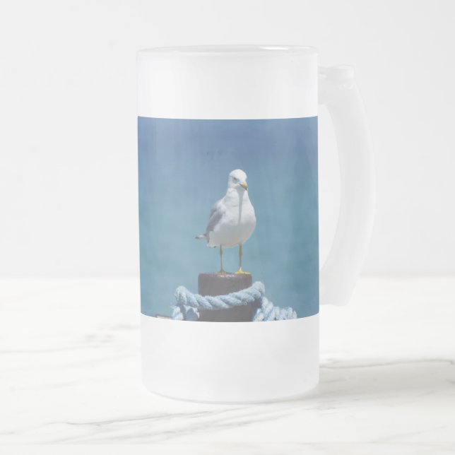 Le Paradis Des Mouettes À Mackinac Mug Frosted (Devant droit)
