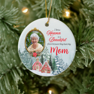 Le paradis est un bel endroit rond ornement