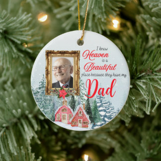 Le paradis est un bel endroit rond ornement