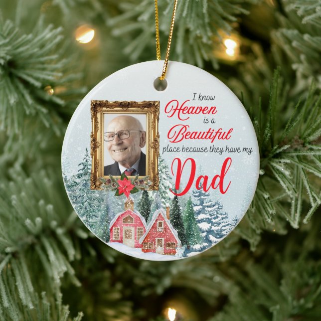 Le paradis est un bel endroit rond ornement (Arbre)