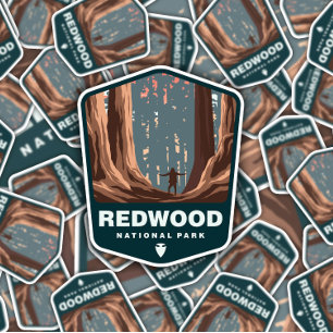 Le parc national de Redwood Californie   Sticker D